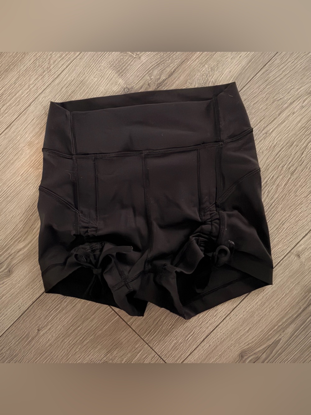 Lululemon Black Athletic Drawstring Waistband Shorts